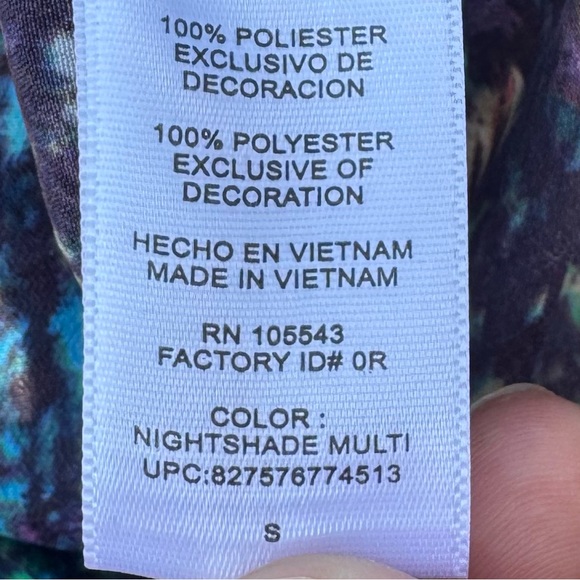 Derek Lam for DesignNation printed tank top with black trim / S / Excellent cond - Picture 16 of 17